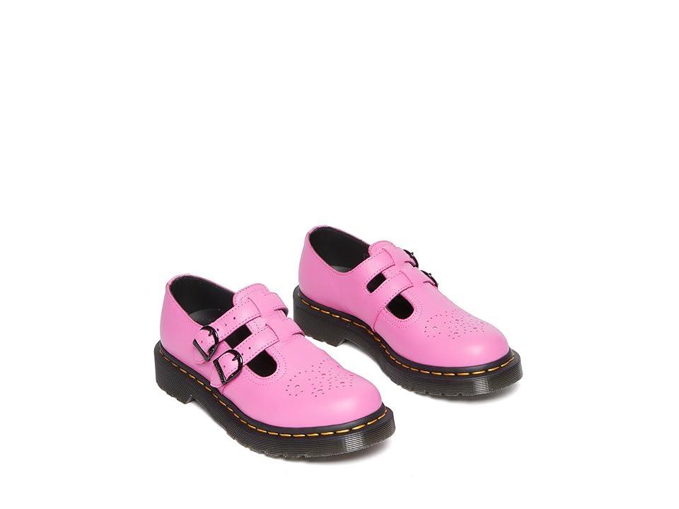 DR. MARTENS' 8065 Virginia Leather Mary Jane Shoes In Pink Product Image