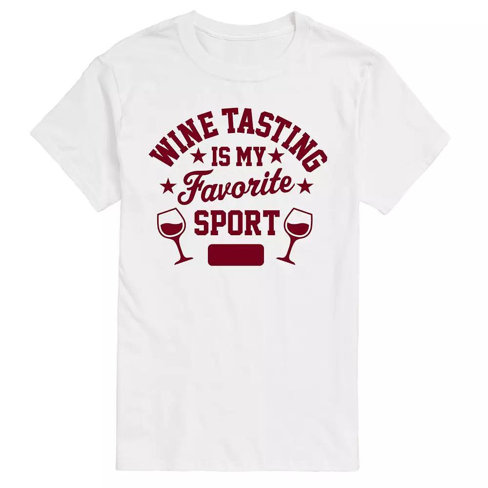 Men's Wine Tasting Fav Sport Graphic Tee,  Product Image