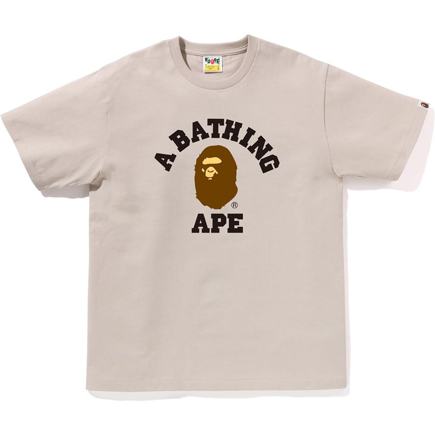 BAPE MENS COLLEGE TEE Male Product Image