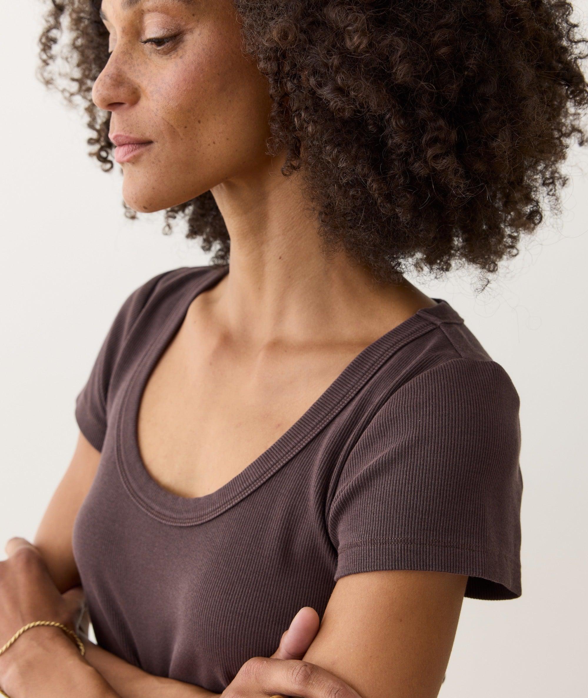 Lexi Rib Sun-In Scoop Tee Product Image