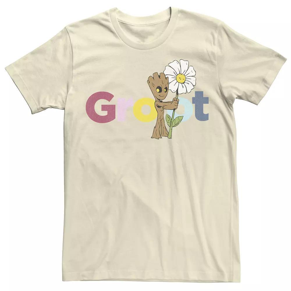 Men's Marvel Guardians Of The Galaxy Groot Flower Tee,  Product Image