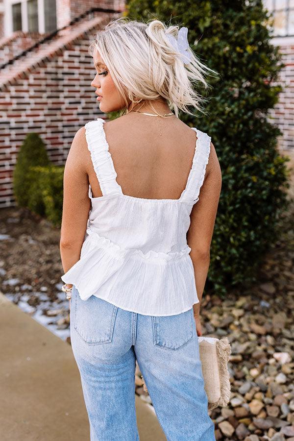 Pier And Dear Top In White Product Image