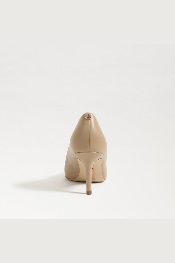 Vienna Pointed Toe Heel - Beige Leather Product Image