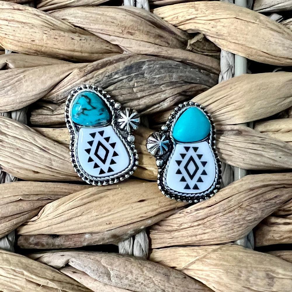 By My Side Turquoise Earrings Product Image