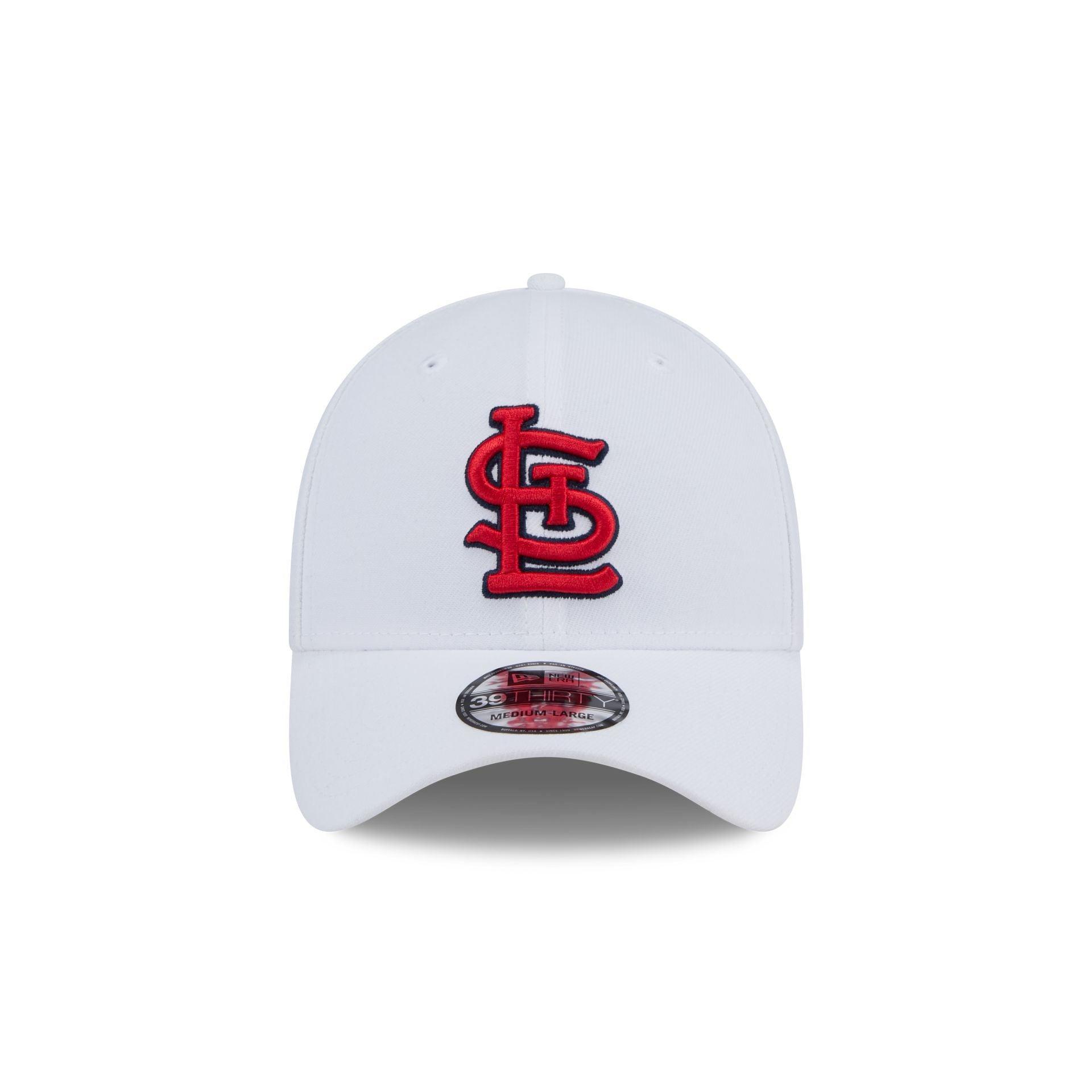 St. Louis Cardinals Optic White 39THIRTY Stretch Fit Hat Male Product Image