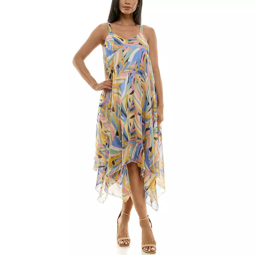 Women's Nina Leonard Uneven Hem Dress,  Product Image