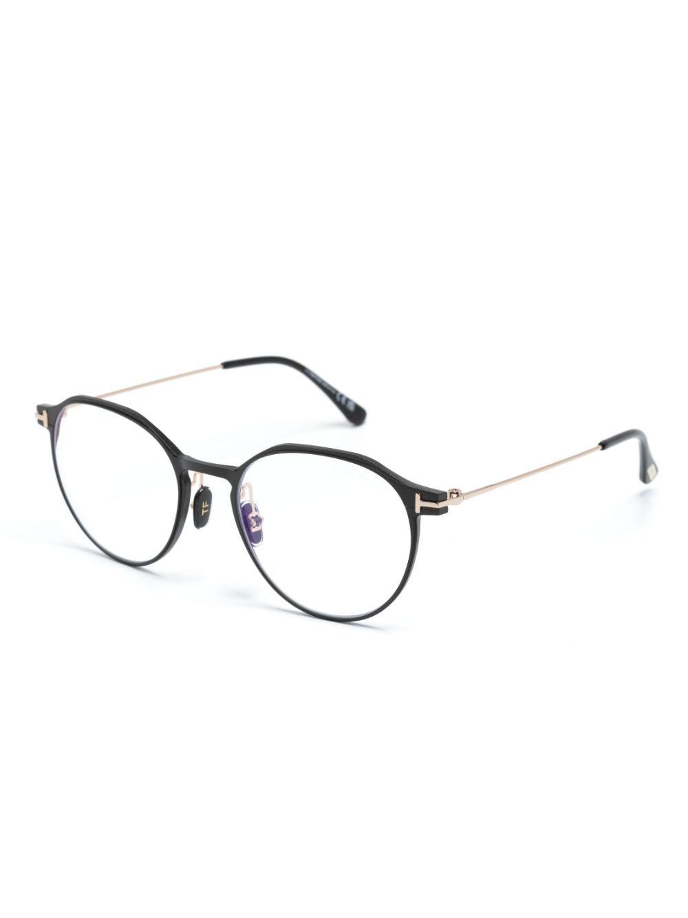 TOM FORD Round-frame Glasses In Schwarz Product Image