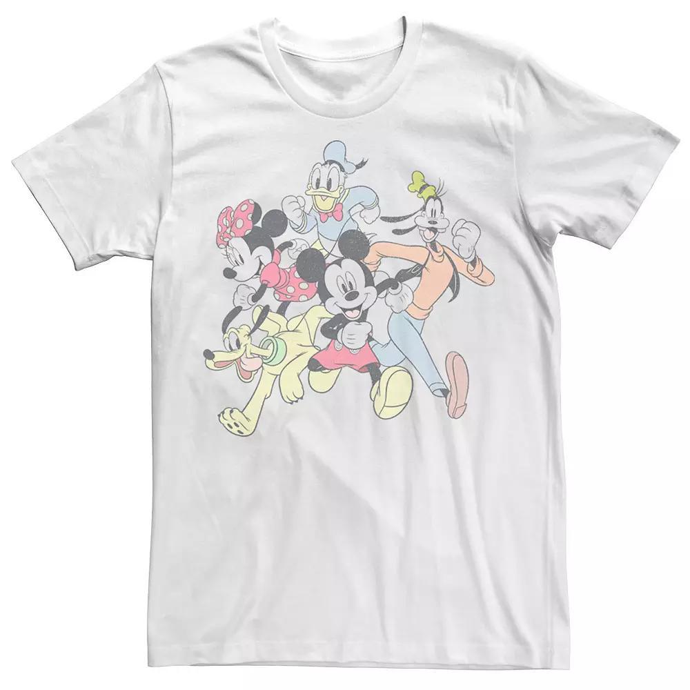 Disney's Mickey & Friends Group Shot Running Portrait Men's Tee,  Product Image