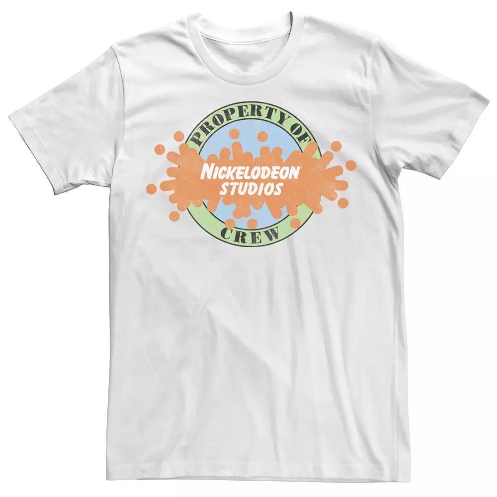 Big & Tall Nickelodeon Studios Crew Logo Tee, Men's, Size: 3XL, White Product Image