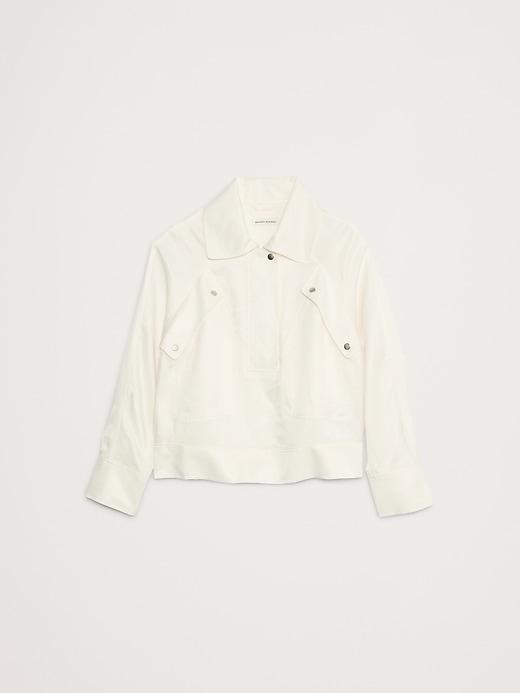 Oversized Viscose-Linen Popover Product Image