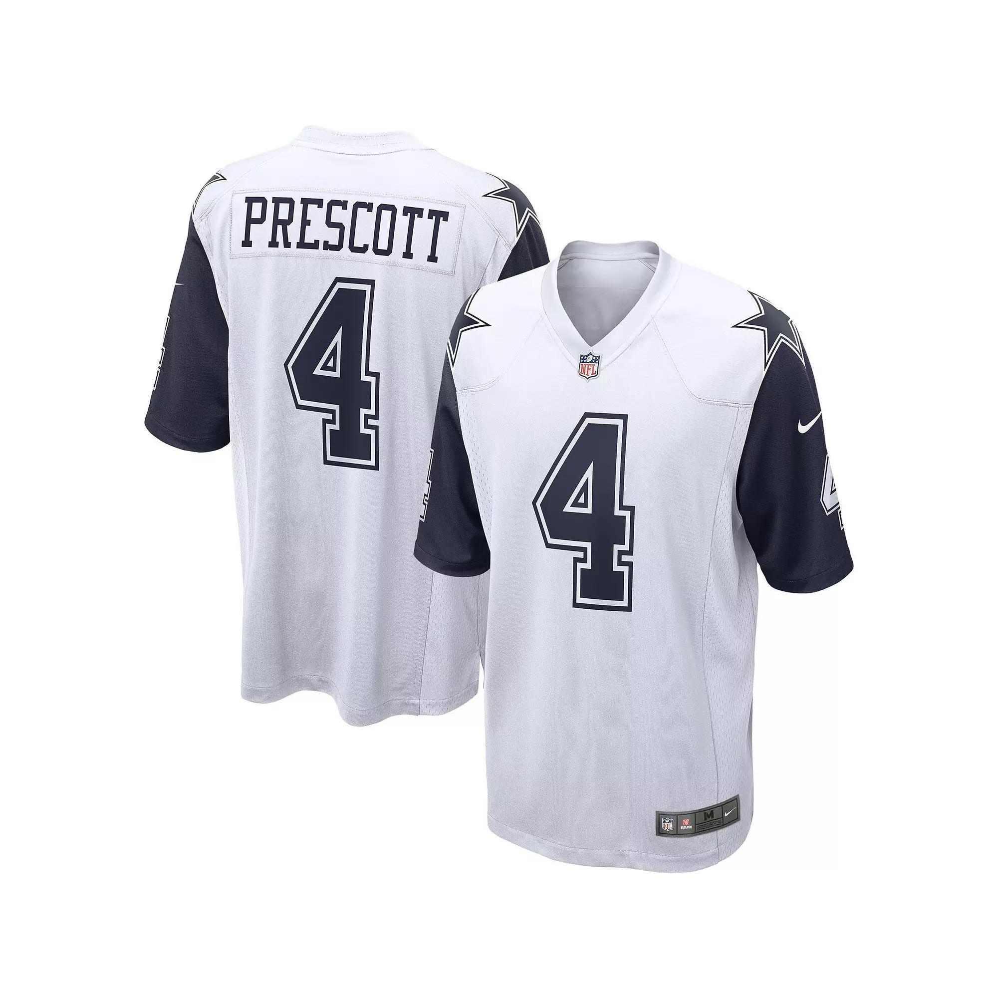 Men's Nike Dak Prescott White Dallas Cowboys Alternate Game Jersey,  Product Image