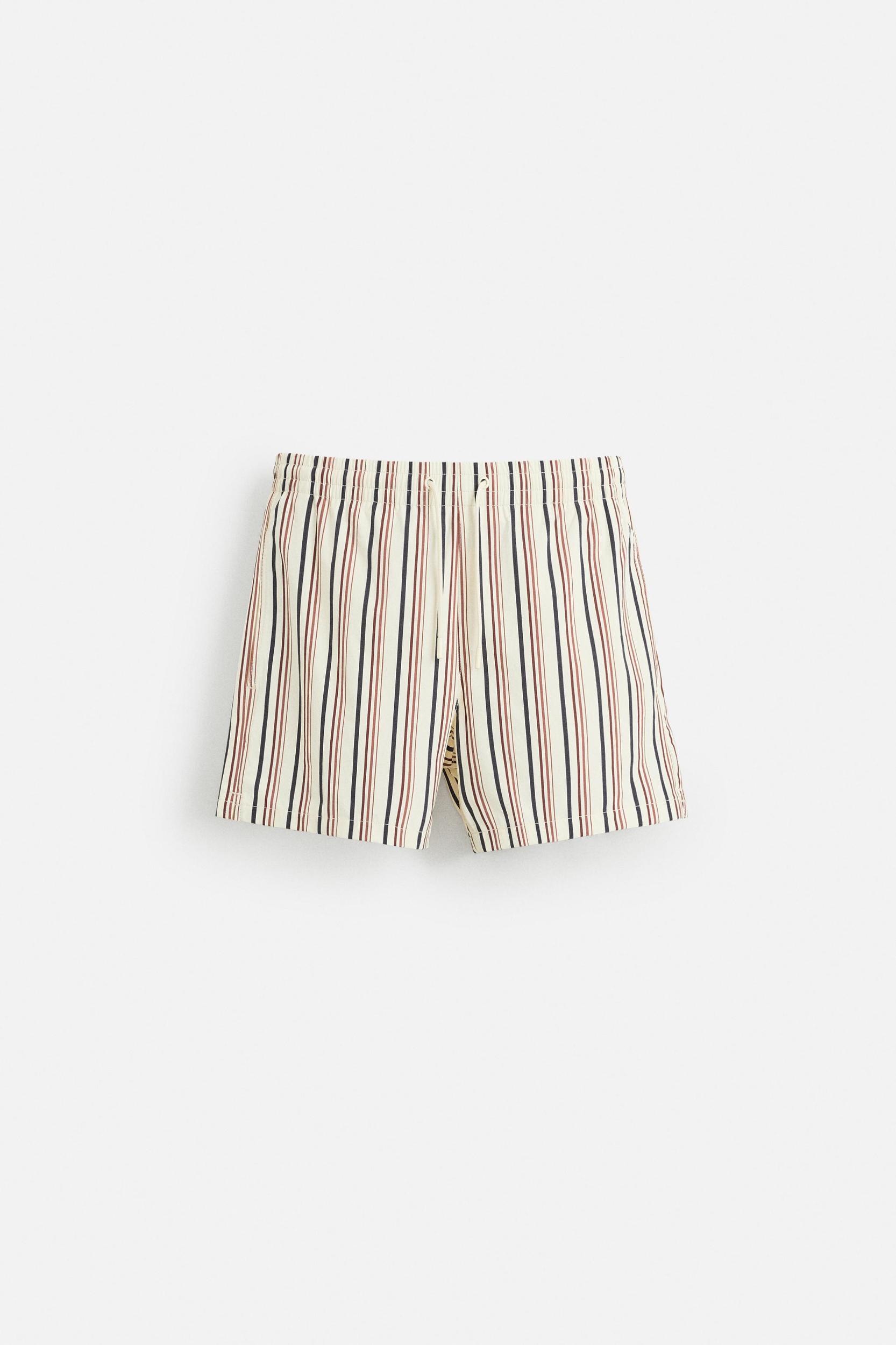 STRIPED MID-LENGTH SWIMSUIT Product Image