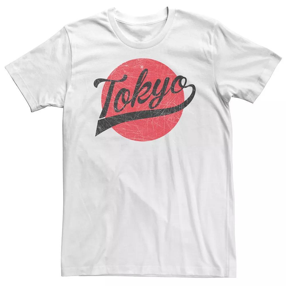 Big & Tall Tokyo Sunrise Flag Design Graphic Tee, Men's,  Product Image