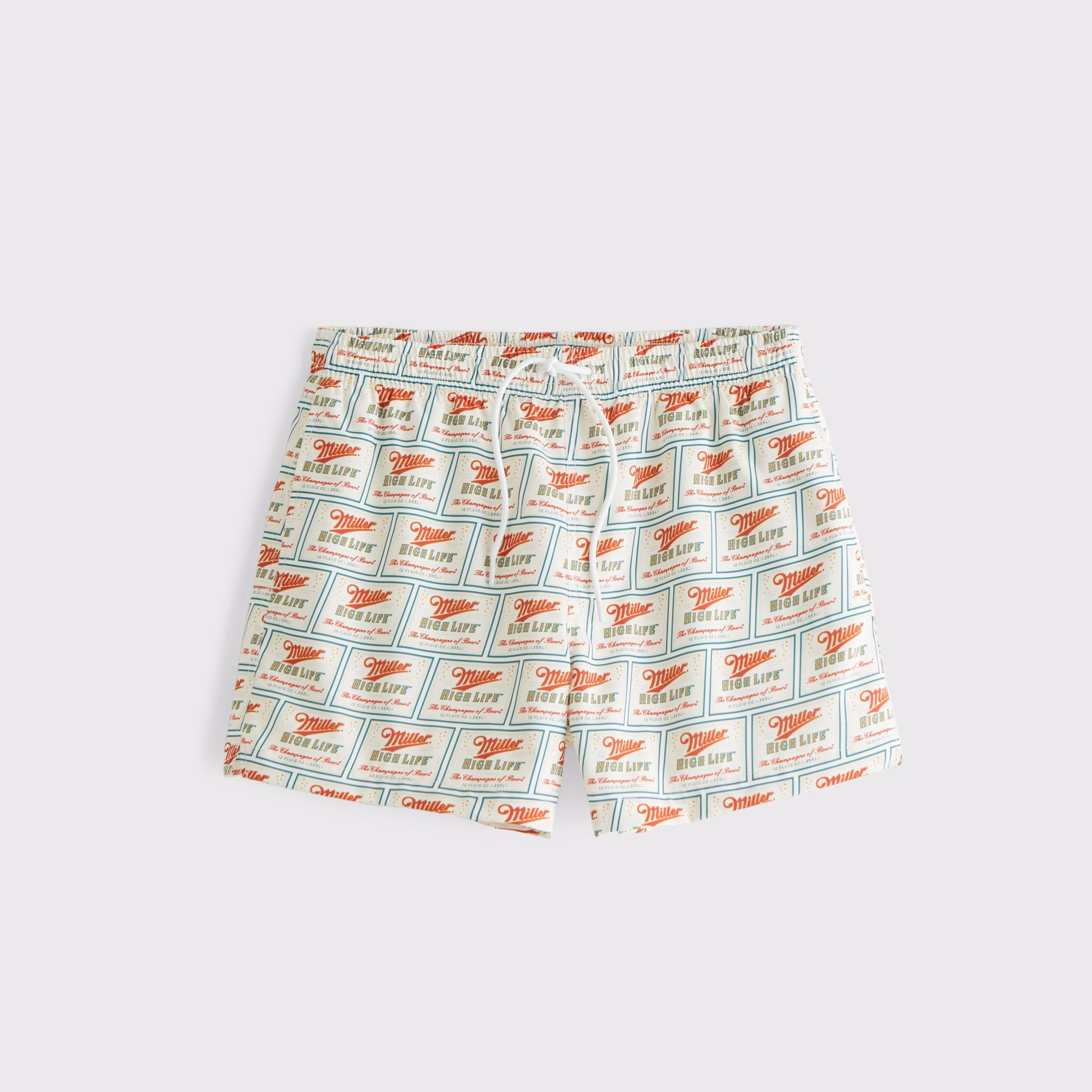 Pull-On Micro-Seersucker Swim Trunk Product Image