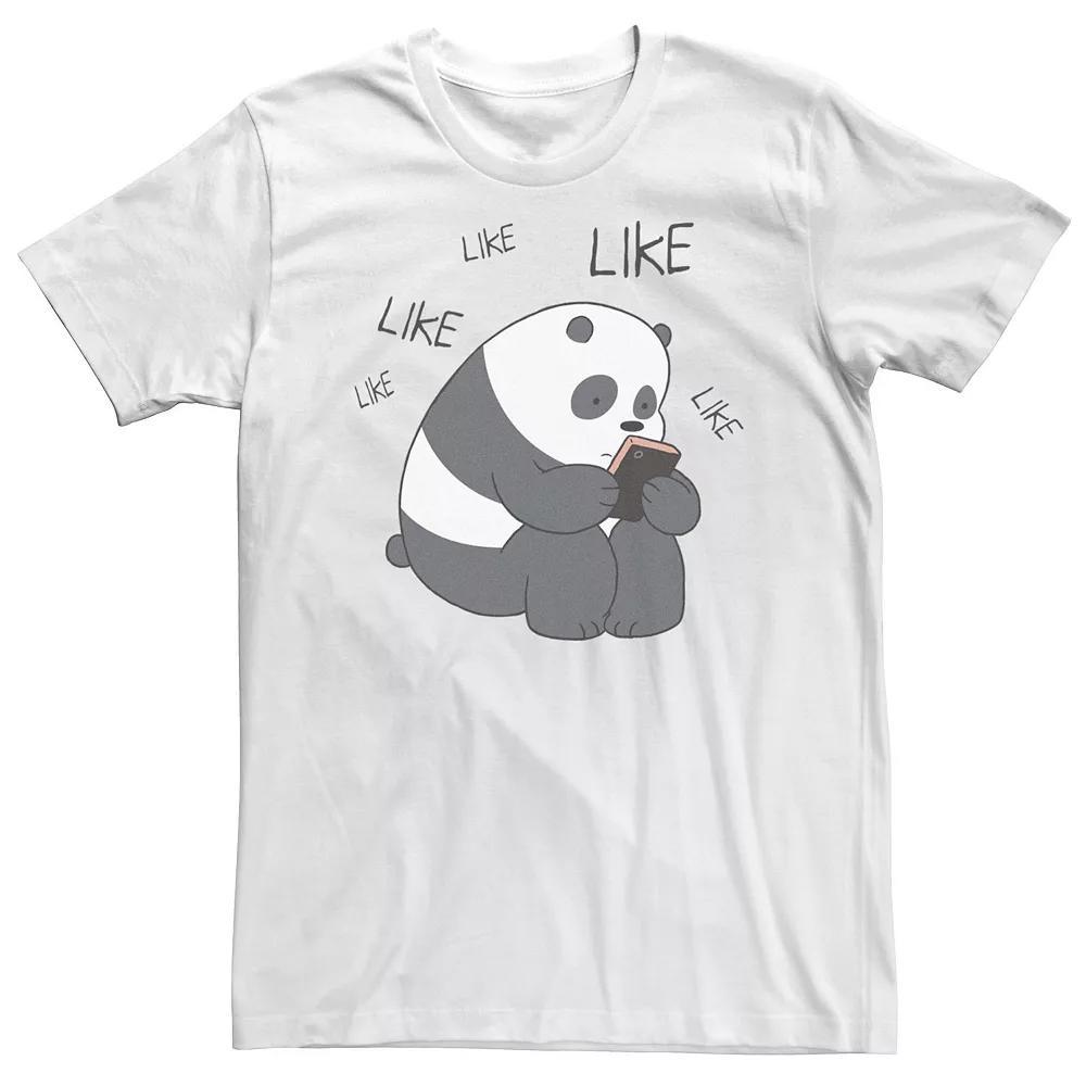 Big & Tall CN We Bare Bears Like Like Like Texting Tee, Men's,  Product Image