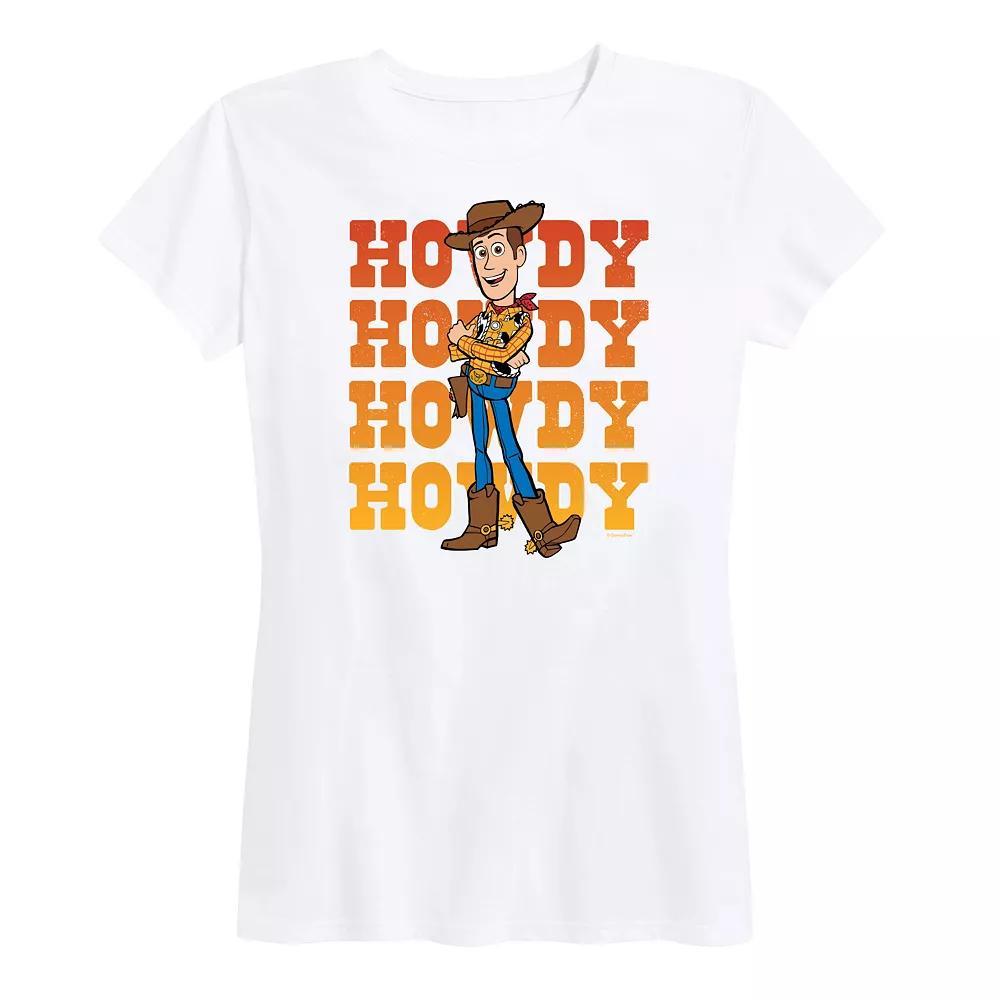 Disney / Pixar's Toy Story Woody Women's Howdy Graphic Tee, Girl's,  Product Image
