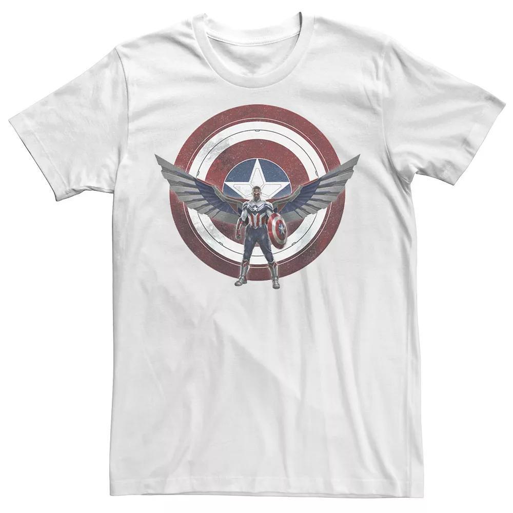 Men's Marvel The Falcon And The Winter Soldier Wield The Shield Tee, Size: XXL, White Product Image