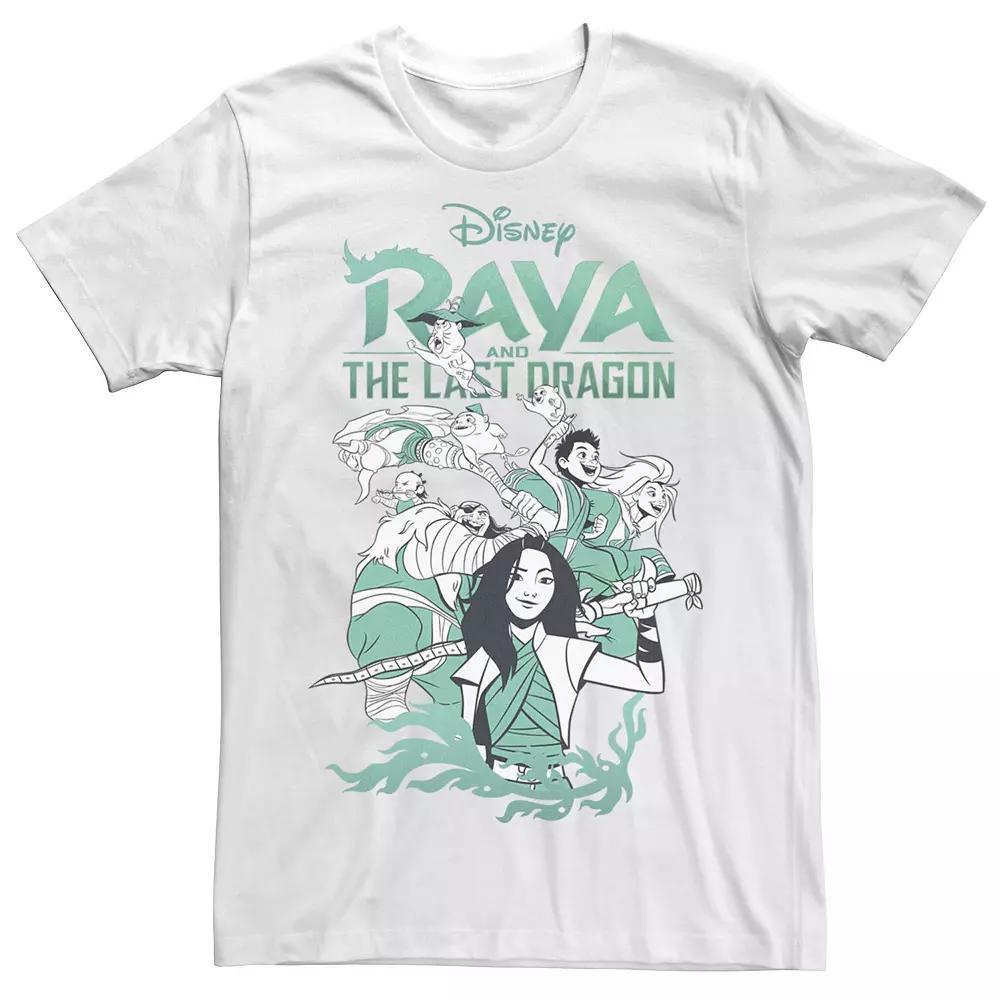 Big & Tall Disney Raya And The Last Dragon Group Shot Logo Tee, Men's,  Product Image