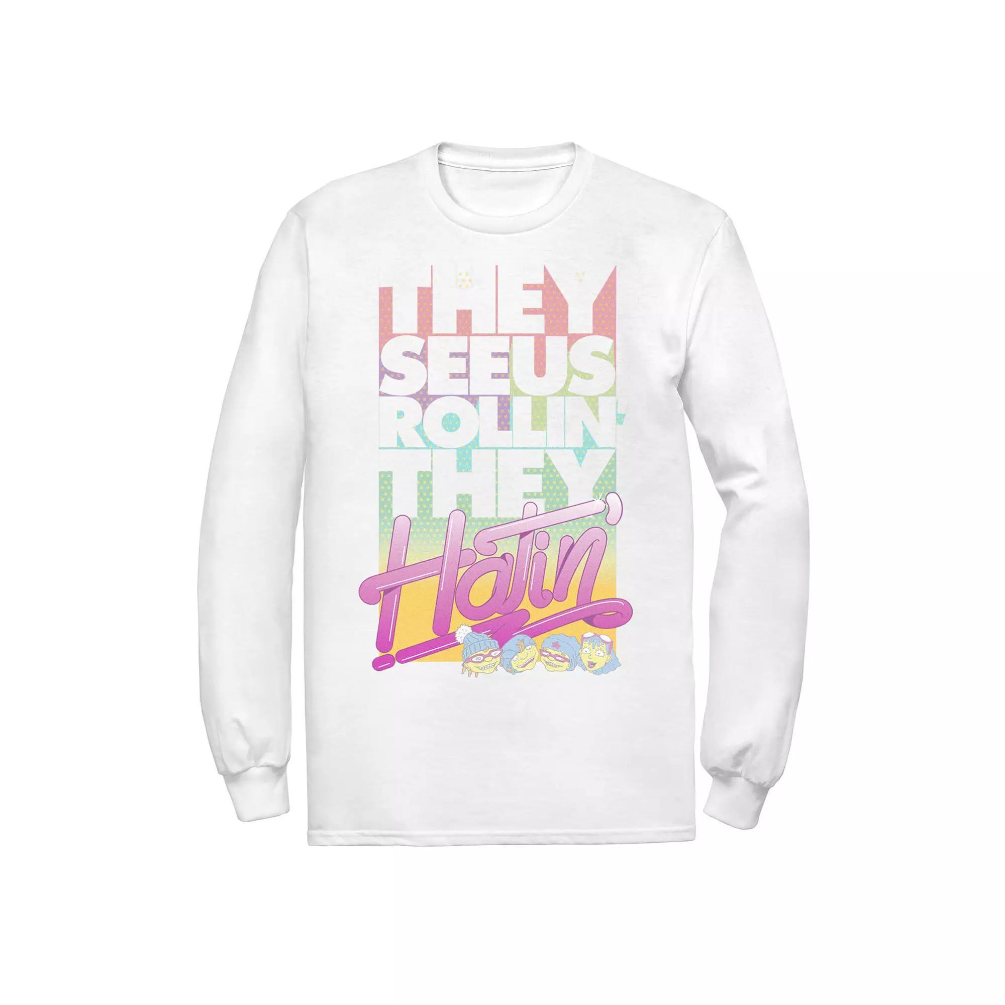 Men's Rocket Power See Us Rollin' Retro Group Long Sleeve Tee,  Product Image