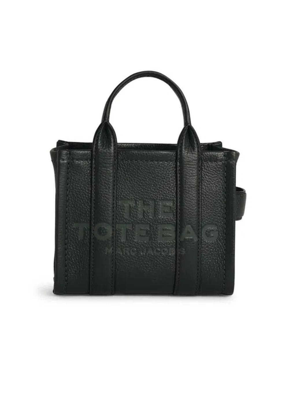 MARC JACOBS The Micro Tote Bag In Green Product Image