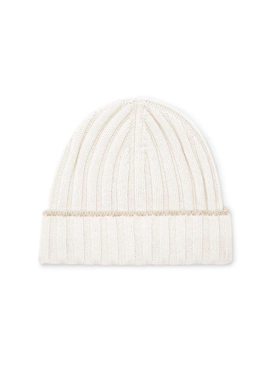 Mens Cashmere Rib Knit Beanie Product Image