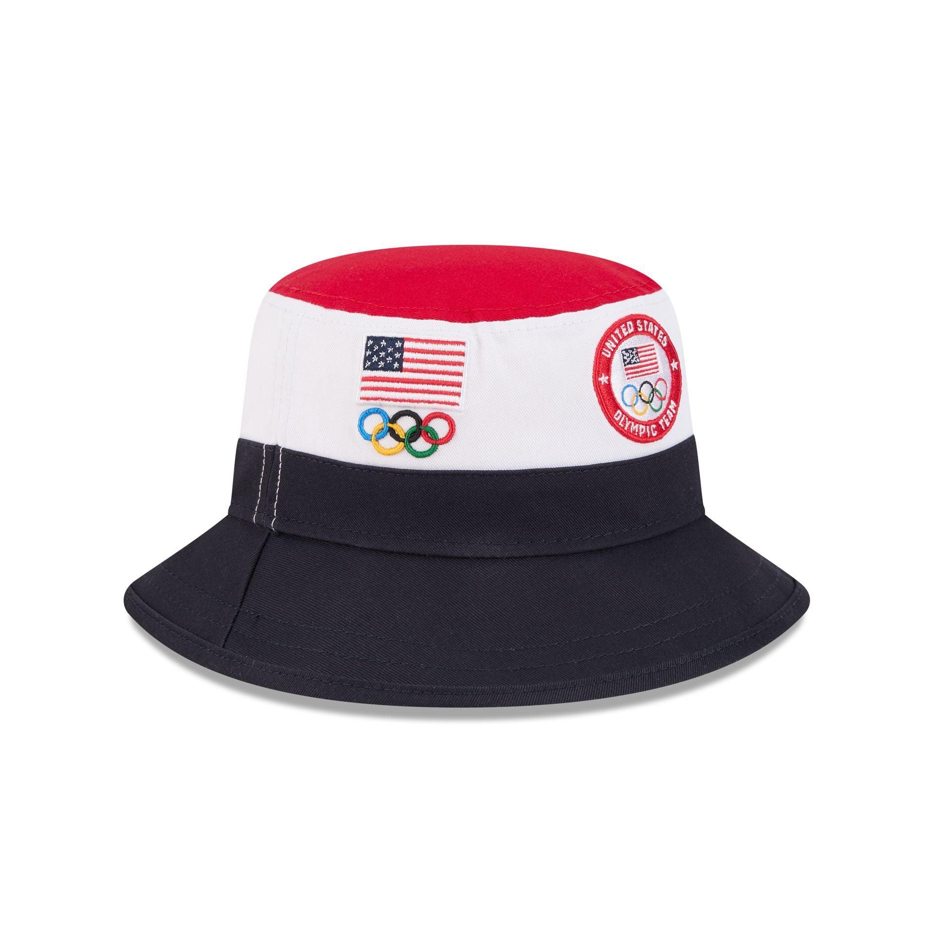 Team USA Olympics Color Block Bucket Hat Male Product Image