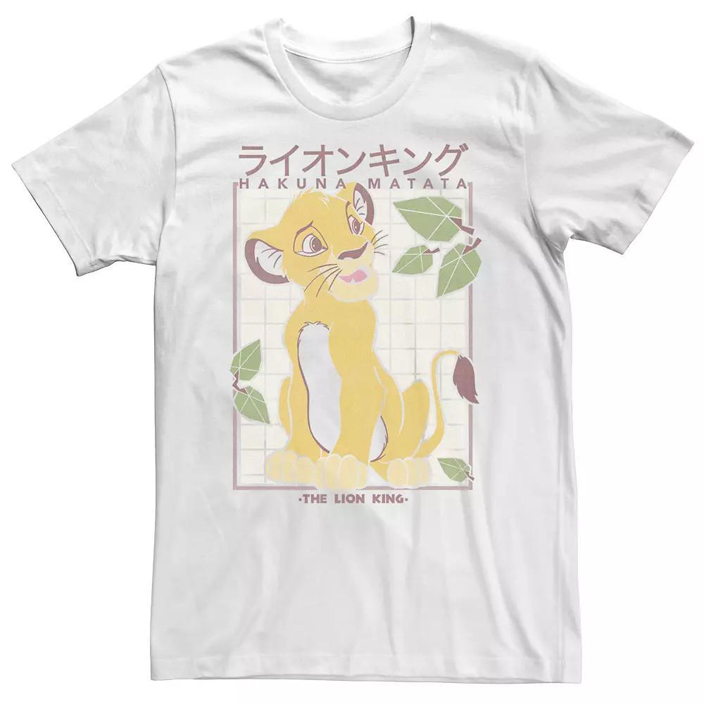 Big & Tall Disney The Lion King Simba Hakuna Matata Grid Tee, Men's,  Product Image