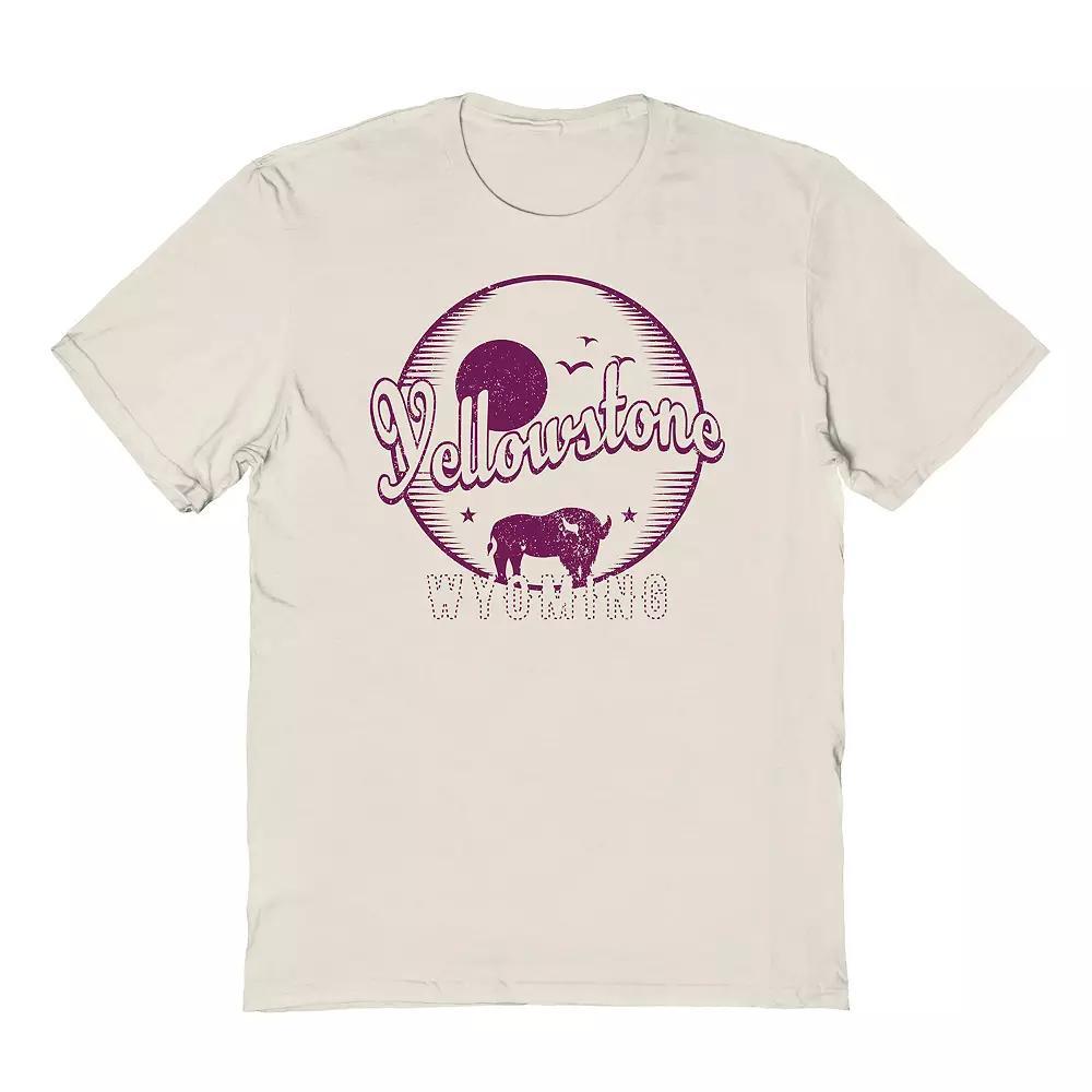 Men's Country Parks Yellowstone Bison Graphic Tee, Size: XXL, Natural Product Image