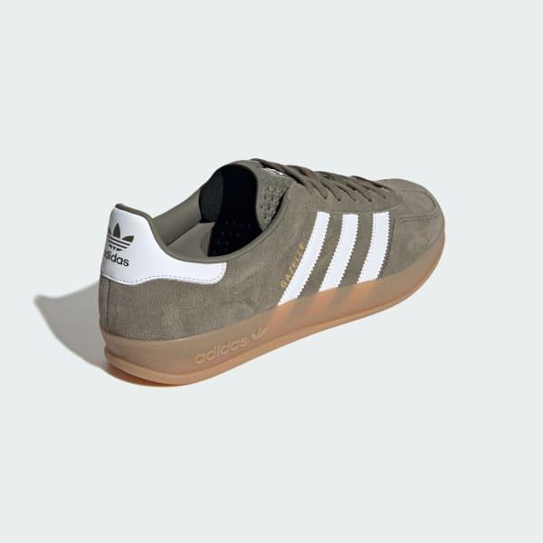 adidas Gazelle Indoor Shoes Olive Strata M 14 / W 15 Unisex Product Image