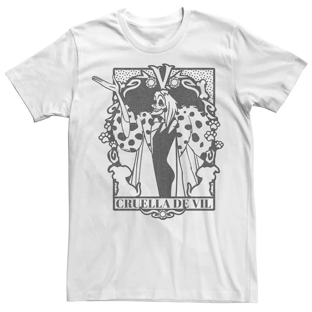 Disney's 101 Dalmatians Cruella De Vil Men's Tarot Card Tee,  Product Image