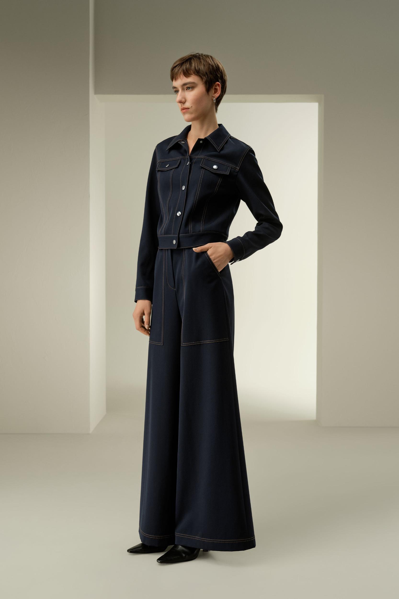 LSxES Denim-Inspired Wool Jacket Product Image