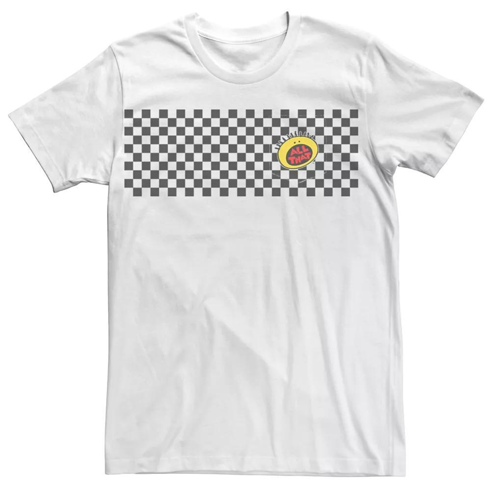 Men's All That Checkered Tee, Size: Medium, White Product Image
