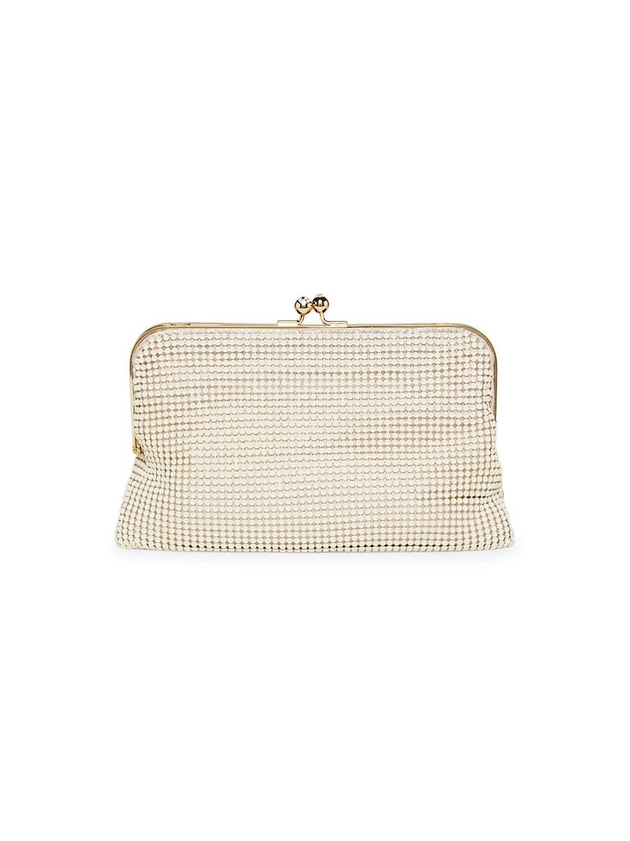 Womens Dimple Mesh Clutch Product Image