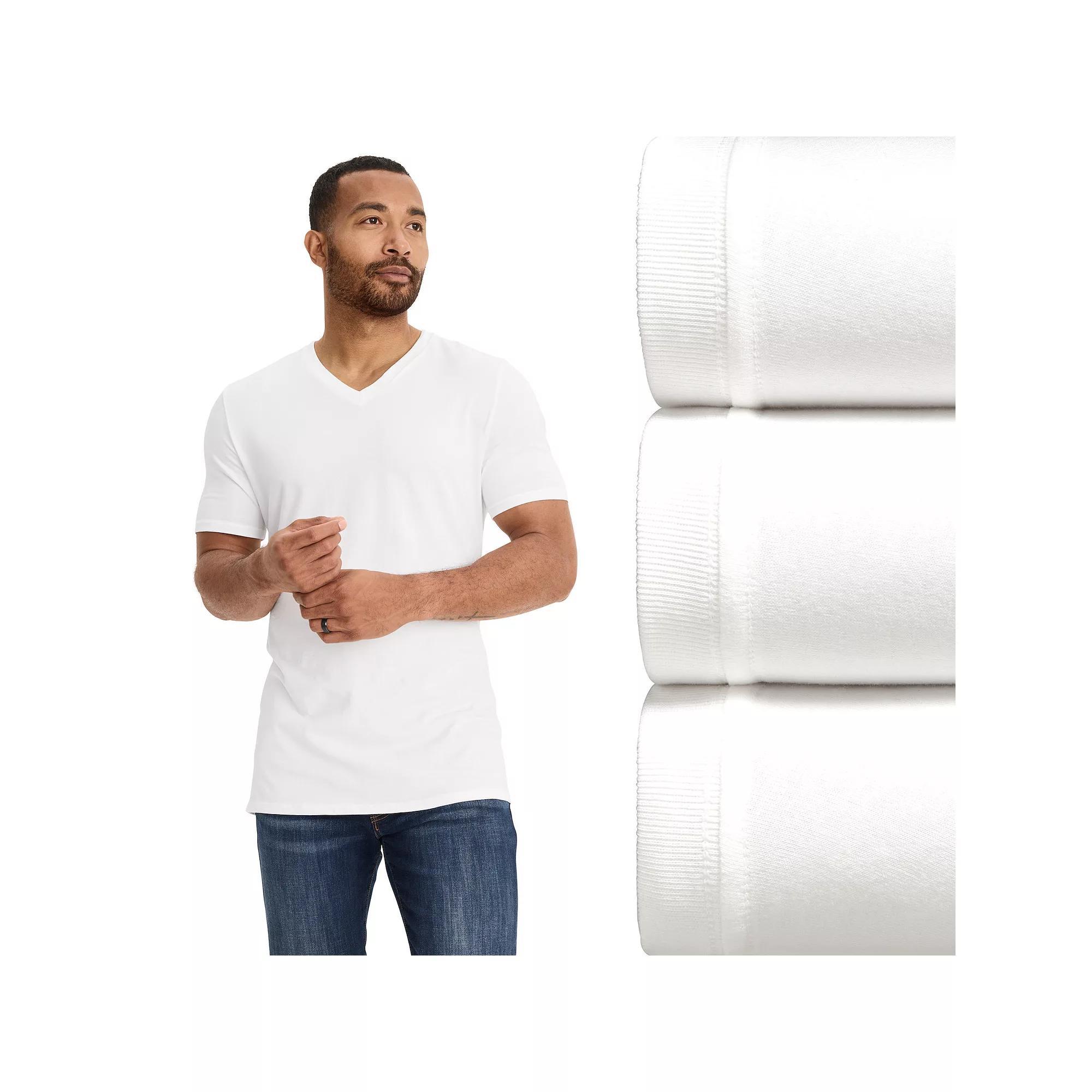 Men's Jockey 3-Pack Cotton Stretch V-Neck Undershirt,  Product Image