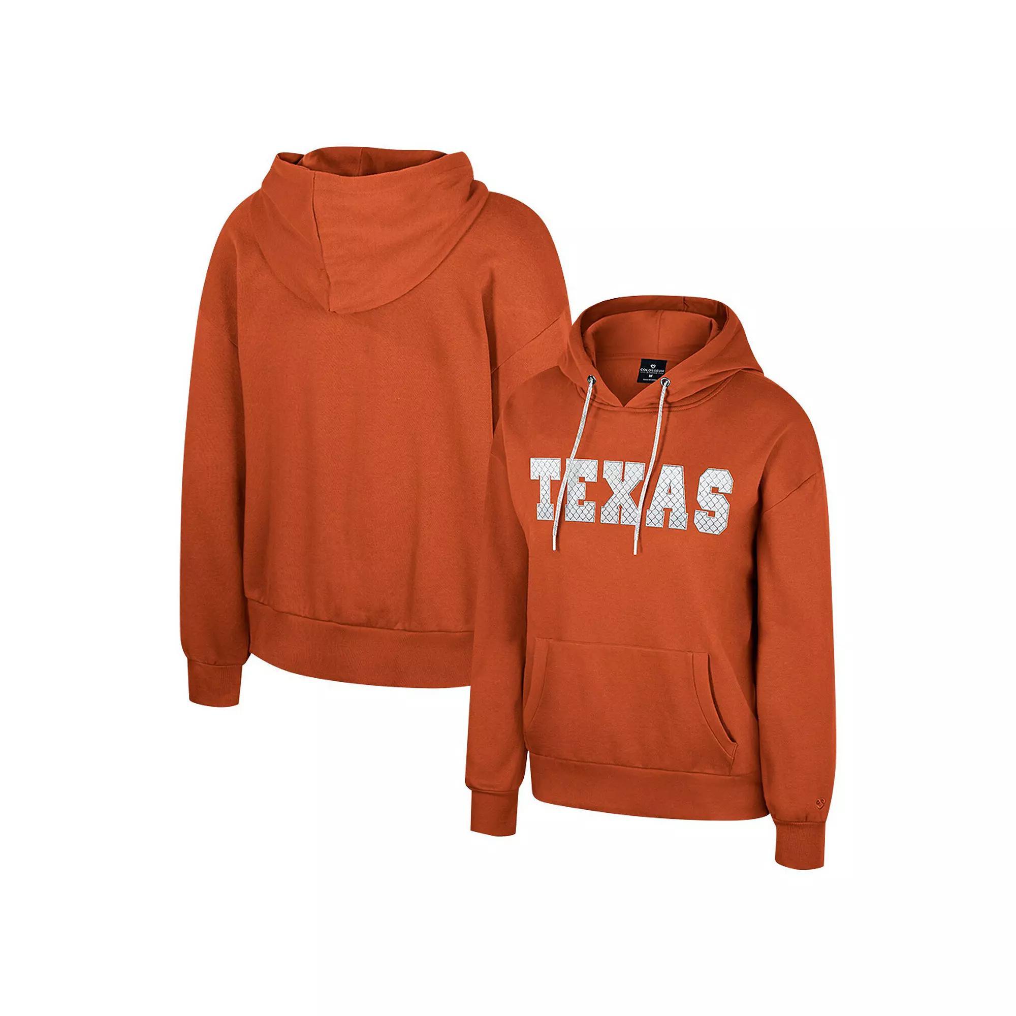 Women's Colosseum Crimson Alabama Crimson Tide Reflection Rhinestone Drawcord Pullover Hoodie,  Product Image