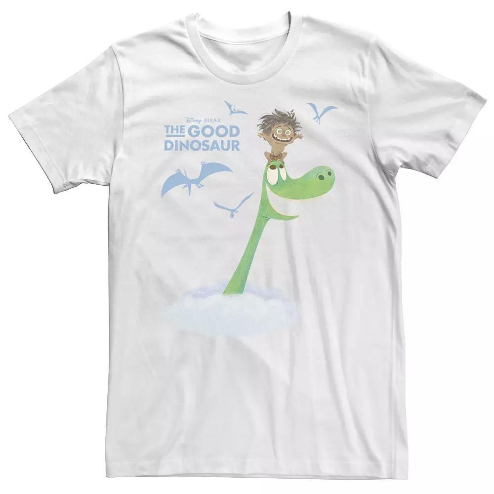 Big & Tall Disney / Pixar The Good Dinosaur In The Clouds Tee, Men's, Size: 3XL Tall, White Product Image