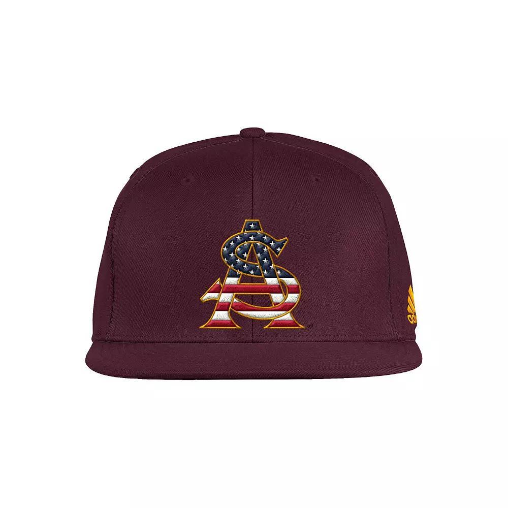 Men's adidas Maroon Arizona State Sun Devils Patriotic On-Field Baseball Fitted Hat,  Product Image