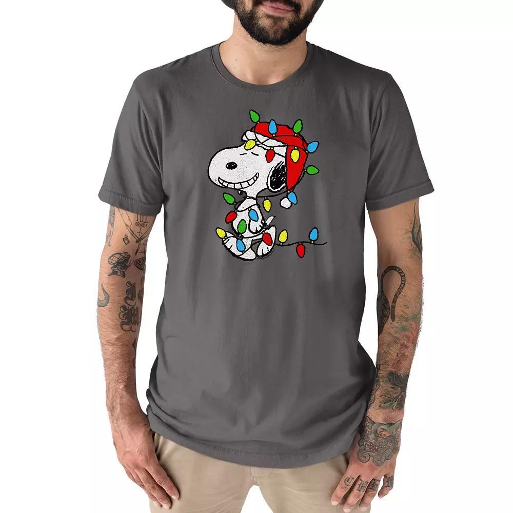 Men's Peanuts Snoopy Lights Tee,  Product Image