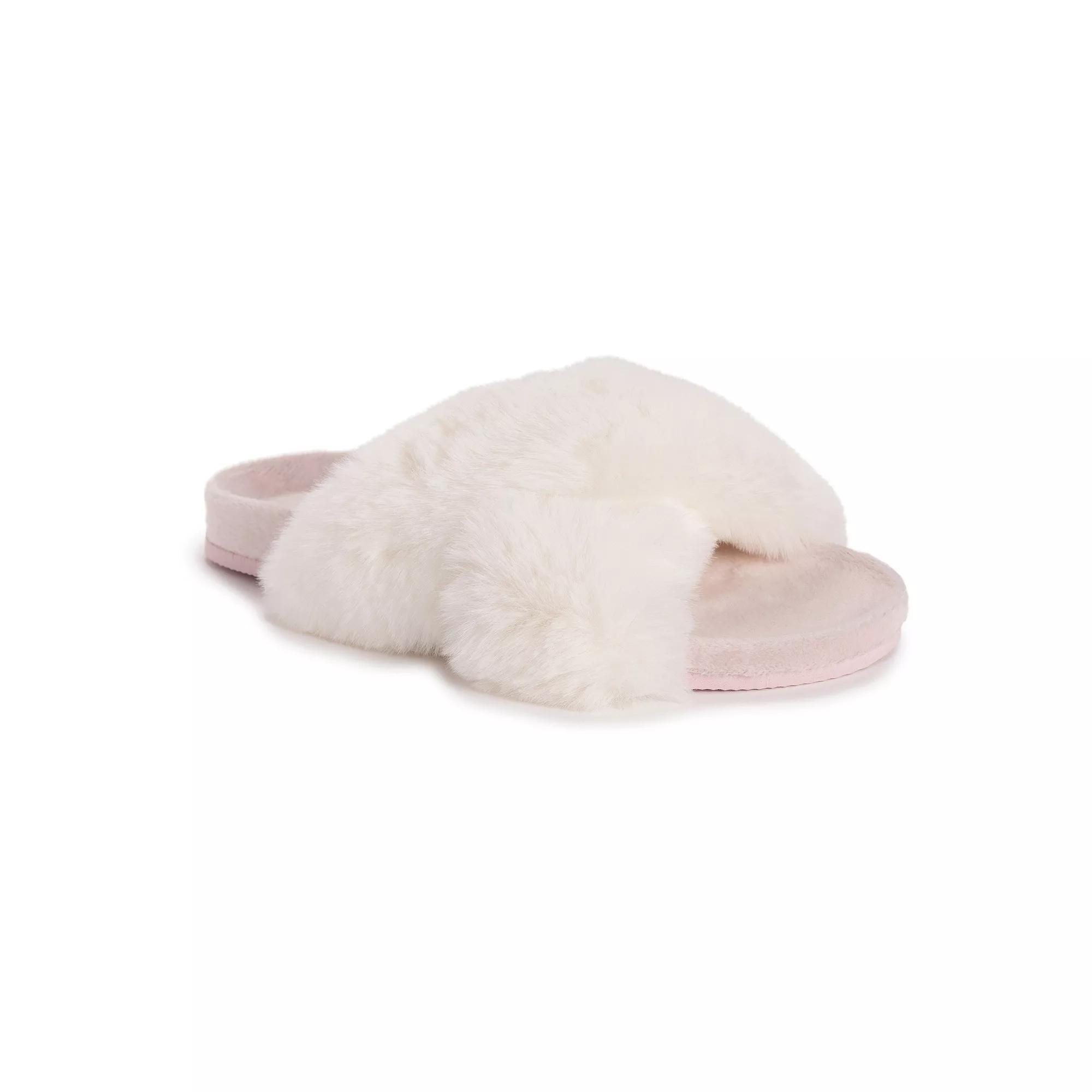 MUK LUKS Hydrangea Criss-Cross Women's Slide Slippers,  Product Image
