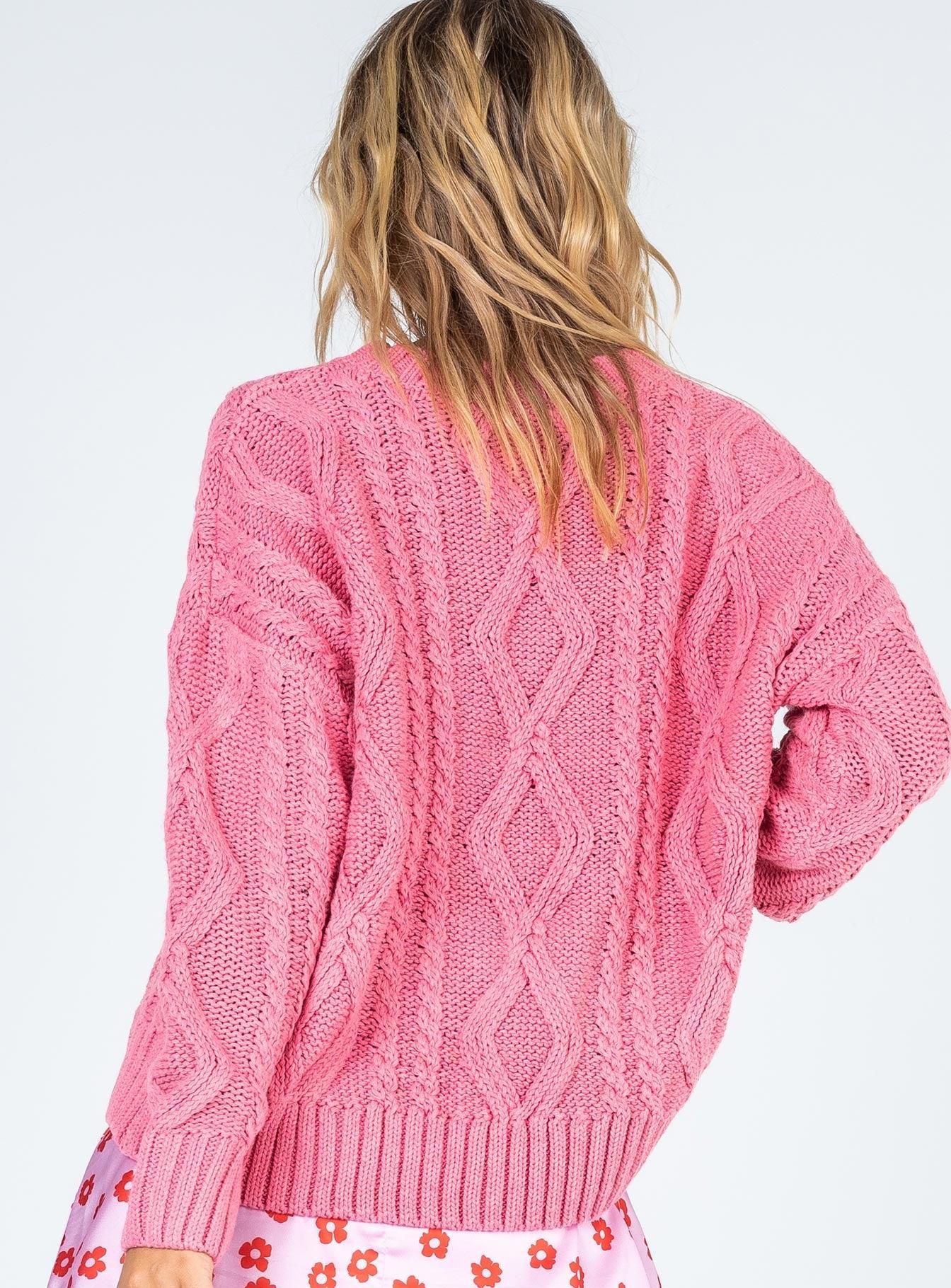 Anaya Oversized Sweater Pink Product Image