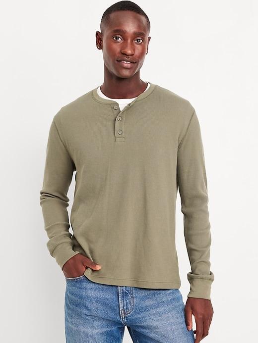 Thermal-Knit Henley T-Shirt 2-Pack Product Image