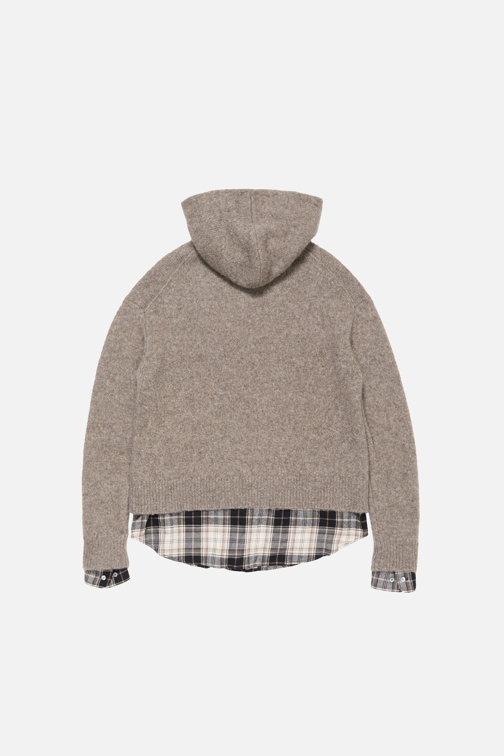 Layered wool hoodie Product Image