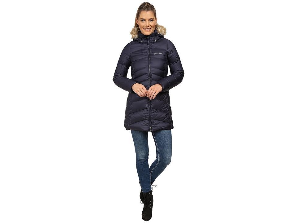 Womens Marmot Montreal Faux Fur Trimmed Removable Hood Down Parka Product Image