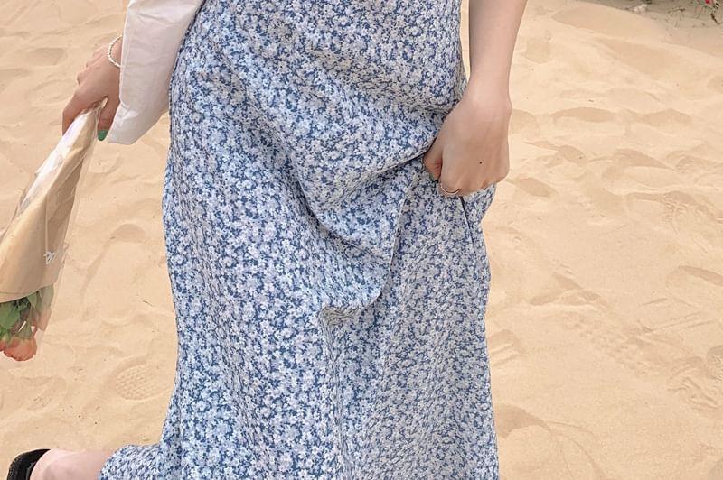 Spaghetti Strap Floral Maxi Sundress Product Image