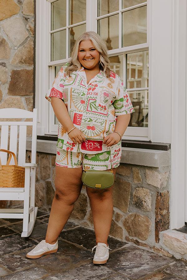 Ma Cherie Button Up Top Curves Product Image