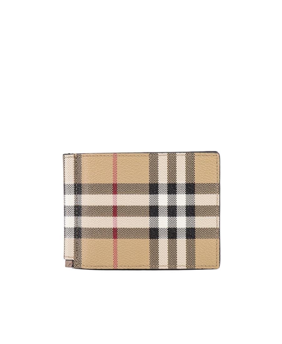 BURBERRY Vintage Check Bi-fold Cardholder In Nude Product Image