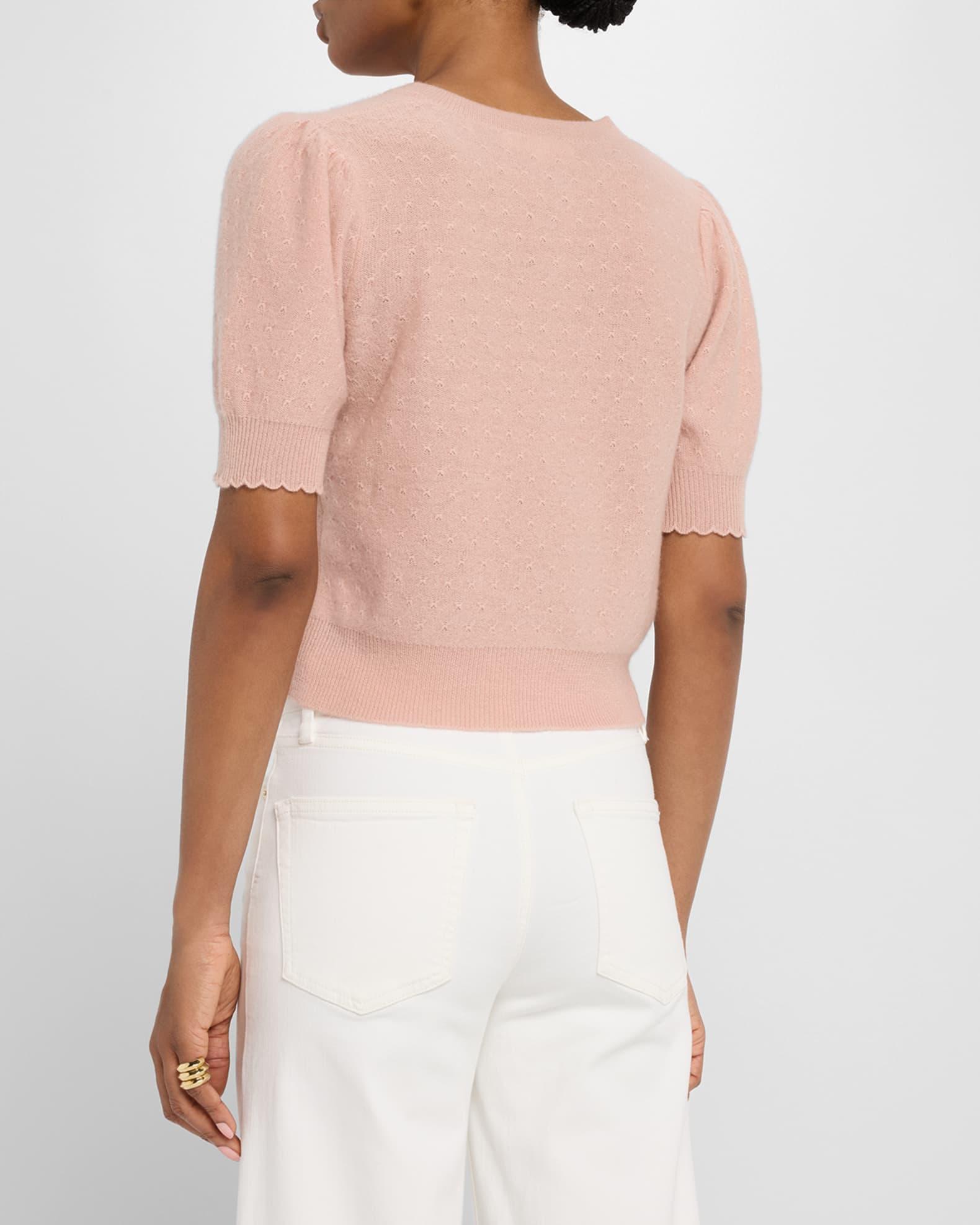 The Cashmere Pointelle Cardigan Product Image