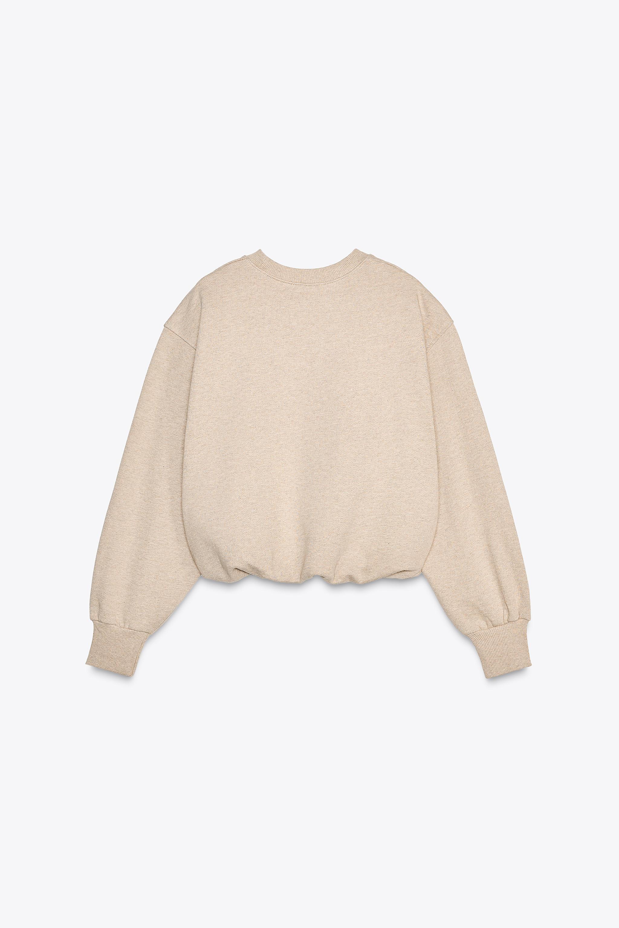 BALLOON CROPPED SWEATSHIRT Product Image