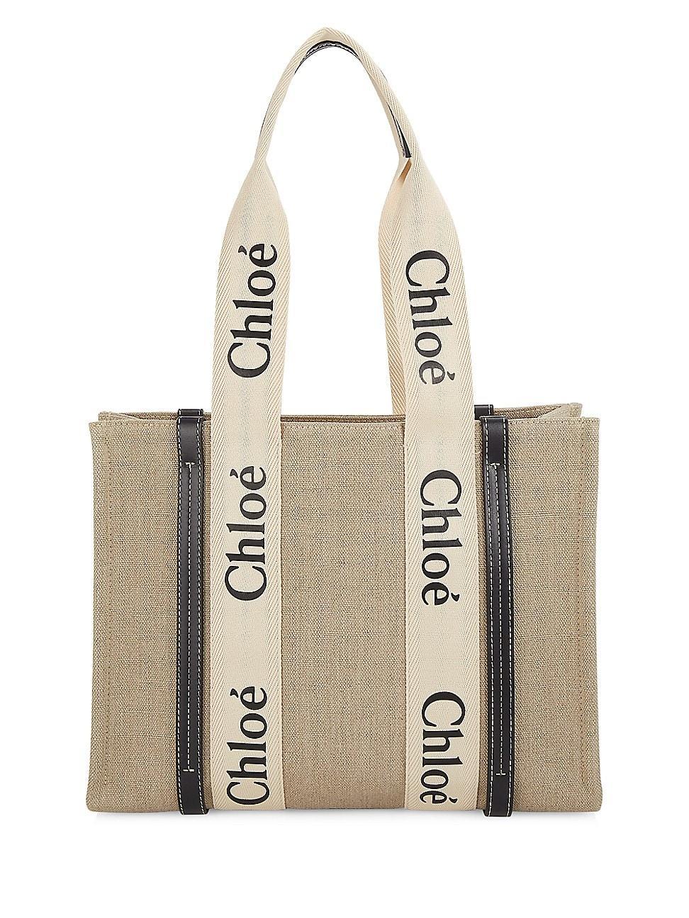 Woody Medium Tote Bag in Linen Product Image