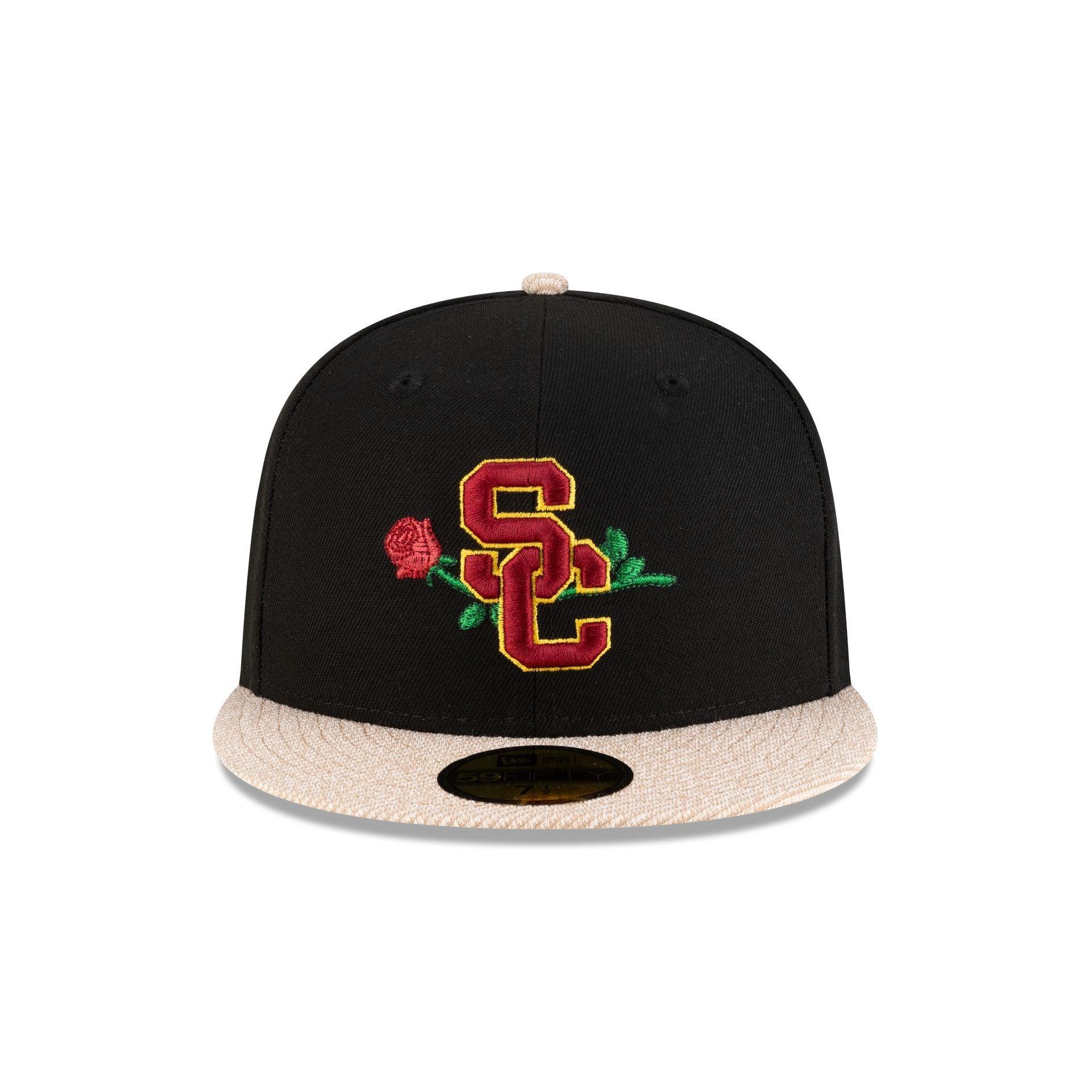 USC Trojans Black Terry 59FIFTY Fitted Hat Male Product Image